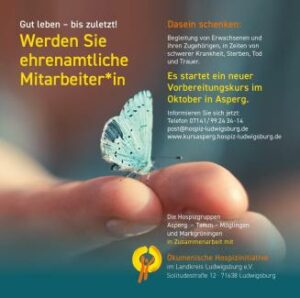 Hospiz Ludwigsburg initiative Werden Sie ehrenamtliche Mitarbeiter*in